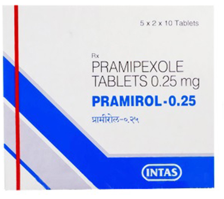 Pramirol 0.25 mg (10 pills)